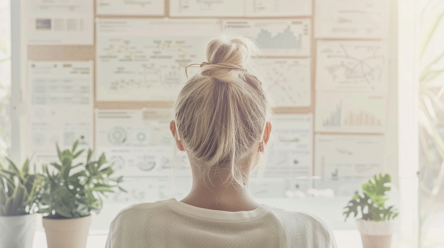 dirigeante analysant une stratégie expérience client et intelligence artificielle